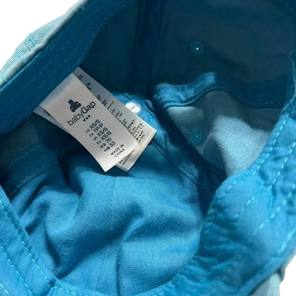 Baby Gap XS Light Blue Logo Baseball Cap Hat